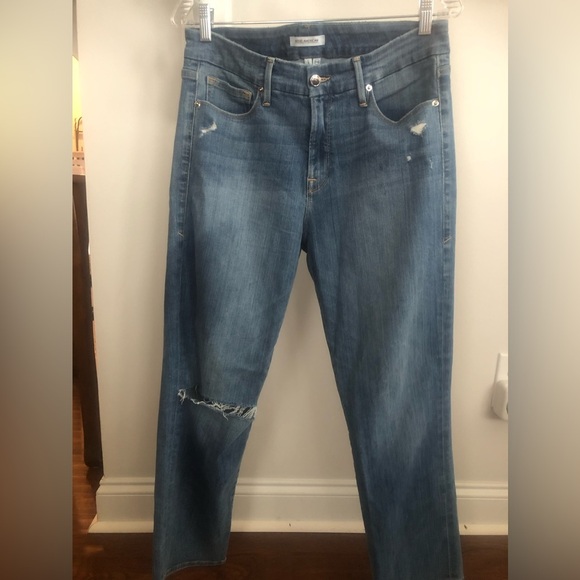 Good American Jeans. Women’ straight leg. Size 10/30 Color Blue 408. - Picture 3 of 9